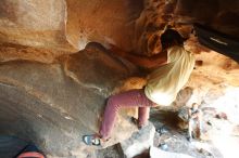 Bouldering in Hueco Tanks on 11/03/2018 with Blue Lizard Climbing and Yoga

Filename: SRM_20181103_1544491.jpg
Aperture: f/2.8
Shutter Speed: 1/320
Body: Canon EOS-1D Mark II
Lens: Canon EF 16-35mm f/2.8 L