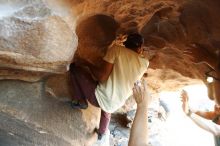 Bouldering in Hueco Tanks on 11/03/2018 with Blue Lizard Climbing and Yoga

Filename: SRM_20181103_1603150.jpg
Aperture: f/2.8
Shutter Speed: 1/200
Body: Canon EOS-1D Mark II
Lens: Canon EF 16-35mm f/2.8 L