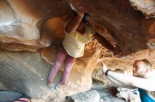 Bouldering in Hueco Tanks on 11/03/2018 with Blue Lizard Climbing and Yoga

Filename: SRM_20181103_1613490.jpg
Aperture: f/2.8
Shutter Speed: 1/125
Body: Canon EOS-1D Mark II
Lens: Canon EF 16-35mm f/2.8 L