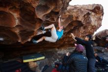 Bouldering in Hueco Tanks on 11/03/2018 with Blue Lizard Climbing and Yoga

Filename: SRM_20181103_1634130.jpg
Aperture: f/4.0
Shutter Speed: 1/400
Body: Canon EOS-1D Mark II
Lens: Canon EF 16-35mm f/2.8 L