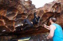 Bouldering in Hueco Tanks on 11/03/2018 with Blue Lizard Climbing and Yoga

Filename: SRM_20181103_1634580.jpg
Aperture: f/4.0
Shutter Speed: 1/250
Body: Canon EOS-1D Mark II
Lens: Canon EF 16-35mm f/2.8 L