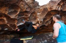 Bouldering in Hueco Tanks on 11/03/2018 with Blue Lizard Climbing and Yoga

Filename: SRM_20181103_1635440.jpg
Aperture: f/4.0
Shutter Speed: 1/320
Body: Canon EOS-1D Mark II
Lens: Canon EF 16-35mm f/2.8 L