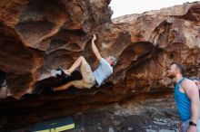 Bouldering in Hueco Tanks on 11/03/2018 with Blue Lizard Climbing and Yoga

Filename: SRM_20181103_1636340.jpg
Aperture: f/4.0
Shutter Speed: 1/400
Body: Canon EOS-1D Mark II
Lens: Canon EF 16-35mm f/2.8 L