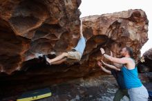 Bouldering in Hueco Tanks on 11/03/2018 with Blue Lizard Climbing and Yoga

Filename: SRM_20181103_1636390.jpg
Aperture: f/4.0
Shutter Speed: 1/500
Body: Canon EOS-1D Mark II
Lens: Canon EF 16-35mm f/2.8 L