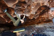 Bouldering in Hueco Tanks on 11/03/2018 with Blue Lizard Climbing and Yoga

Filename: SRM_20181103_1637120.jpg
Aperture: f/4.0
Shutter Speed: 1/250
Body: Canon EOS-1D Mark II
Lens: Canon EF 16-35mm f/2.8 L