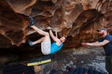 Bouldering in Hueco Tanks on 11/03/2018 with Blue Lizard Climbing and Yoga

Filename: SRM_20181103_1639270.jpg
Aperture: f/4.0
Shutter Speed: 1/500
Body: Canon EOS-1D Mark II
Lens: Canon EF 16-35mm f/2.8 L