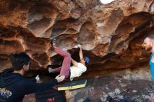 Bouldering in Hueco Tanks on 11/03/2018 with Blue Lizard Climbing and Yoga

Filename: SRM_20181103_1645500.jpg
Aperture: f/5.0
Shutter Speed: 1/250
Body: Canon EOS-1D Mark II
Lens: Canon EF 16-35mm f/2.8 L