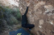 Bouldering in Hueco Tanks on 11/04/2018 with Blue Lizard Climbing and Yoga

Filename: SRM_20181104_0959241.jpg
Aperture: f/5.0
Shutter Speed: 1/250
Body: Canon EOS-1D Mark II
Lens: Canon EF 16-35mm f/2.8 L