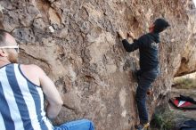 Bouldering in Hueco Tanks on 11/04/2018 with Blue Lizard Climbing and Yoga

Filename: SRM_20181104_1001150.jpg
Aperture: f/5.0
Shutter Speed: 1/200
Body: Canon EOS-1D Mark II
Lens: Canon EF 16-35mm f/2.8 L