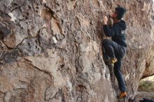 Bouldering in Hueco Tanks on 11/04/2018 with Blue Lizard Climbing and Yoga

Filename: SRM_20181104_1001220.jpg
Aperture: f/5.0
Shutter Speed: 1/250
Body: Canon EOS-1D Mark II
Lens: Canon EF 16-35mm f/2.8 L