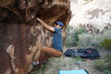 Bouldering in Hueco Tanks on 11/04/2018 with Blue Lizard Climbing and Yoga

Filename: SRM_20181104_1004070.jpg
Aperture: f/5.0
Shutter Speed: 1/160
Body: Canon EOS-1D Mark II
Lens: Canon EF 16-35mm f/2.8 L
