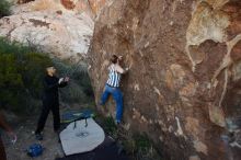 Bouldering in Hueco Tanks on 11/04/2018 with Blue Lizard Climbing and Yoga

Filename: SRM_20181104_1010300.jpg
Aperture: f/5.6
Shutter Speed: 1/250
Body: Canon EOS-1D Mark II
Lens: Canon EF 16-35mm f/2.8 L