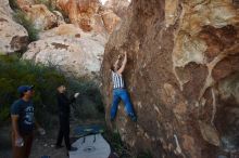 Bouldering in Hueco Tanks on 11/04/2018 with Blue Lizard Climbing and Yoga

Filename: SRM_20181104_1010420.jpg
Aperture: f/5.6
Shutter Speed: 1/320
Body: Canon EOS-1D Mark II
Lens: Canon EF 16-35mm f/2.8 L