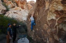 Bouldering in Hueco Tanks on 11/04/2018 with Blue Lizard Climbing and Yoga

Filename: SRM_20181104_1011070.jpg
Aperture: f/5.6
Shutter Speed: 1/320
Body: Canon EOS-1D Mark II
Lens: Canon EF 16-35mm f/2.8 L