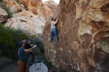 Bouldering in Hueco Tanks on 11/04/2018 with Blue Lizard Climbing and Yoga

Filename: SRM_20181104_1011280.jpg
Aperture: f/5.6
Shutter Speed: 1/320
Body: Canon EOS-1D Mark II
Lens: Canon EF 16-35mm f/2.8 L