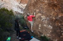 Bouldering in Hueco Tanks on 11/04/2018 with Blue Lizard Climbing and Yoga

Filename: SRM_20181104_1027490.jpg
Aperture: f/5.0
Shutter Speed: 1/320
Body: Canon EOS-1D Mark II
Lens: Canon EF 16-35mm f/2.8 L