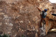 Bouldering in Hueco Tanks on 11/04/2018 with Blue Lizard Climbing and Yoga

Filename: SRM_20181104_1029180.jpg
Aperture: f/5.0
Shutter Speed: 1/250
Body: Canon EOS-1D Mark II
Lens: Canon EF 16-35mm f/2.8 L