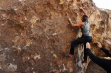 Bouldering in Hueco Tanks on 11/04/2018 with Blue Lizard Climbing and Yoga

Filename: SRM_20181104_1031050.jpg
Aperture: f/5.0
Shutter Speed: 1/320
Body: Canon EOS-1D Mark II
Lens: Canon EF 16-35mm f/2.8 L