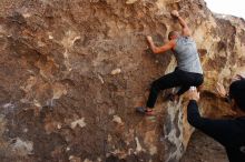 Bouldering in Hueco Tanks on 11/04/2018 with Blue Lizard Climbing and Yoga

Filename: SRM_20181104_1031060.jpg
Aperture: f/5.0
Shutter Speed: 1/320
Body: Canon EOS-1D Mark II
Lens: Canon EF 16-35mm f/2.8 L