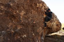 Bouldering in Hueco Tanks on 11/04/2018 with Blue Lizard Climbing and Yoga

Filename: SRM_20181104_1032500.jpg
Aperture: f/5.0
Shutter Speed: 1/500
Body: Canon EOS-1D Mark II
Lens: Canon EF 16-35mm f/2.8 L