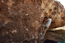 Bouldering in Hueco Tanks on 11/04/2018 with Blue Lizard Climbing and Yoga

Filename: SRM_20181104_1034470.jpg
Aperture: f/5.0
Shutter Speed: 1/400
Body: Canon EOS-1D Mark II
Lens: Canon EF 16-35mm f/2.8 L