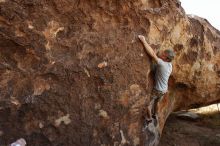 Bouldering in Hueco Tanks on 11/04/2018 with Blue Lizard Climbing and Yoga

Filename: SRM_20181104_1034510.jpg
Aperture: f/5.0
Shutter Speed: 1/400
Body: Canon EOS-1D Mark II
Lens: Canon EF 16-35mm f/2.8 L