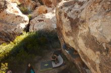 Bouldering in Hueco Tanks on 11/04/2018 with Blue Lizard Climbing and Yoga

Filename: SRM_20181104_1039100.jpg
Aperture: f/5.6
Shutter Speed: 1/640
Body: Canon EOS-1D Mark II
Lens: Canon EF 16-35mm f/2.8 L