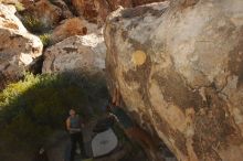 Bouldering in Hueco Tanks on 11/04/2018 with Blue Lizard Climbing and Yoga

Filename: SRM_20181104_1039351.jpg
Aperture: f/5.6
Shutter Speed: 1/1000
Body: Canon EOS-1D Mark II
Lens: Canon EF 16-35mm f/2.8 L