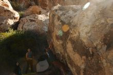 Bouldering in Hueco Tanks on 11/04/2018 with Blue Lizard Climbing and Yoga

Filename: SRM_20181104_1039400.jpg
Aperture: f/5.6
Shutter Speed: 1/1600
Body: Canon EOS-1D Mark II
Lens: Canon EF 16-35mm f/2.8 L