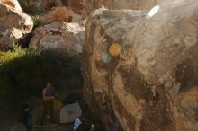 Bouldering in Hueco Tanks on 11/04/2018 with Blue Lizard Climbing and Yoga

Filename: SRM_20181104_1039421.jpg
Aperture: f/5.6
Shutter Speed: 1/1250
Body: Canon EOS-1D Mark II
Lens: Canon EF 16-35mm f/2.8 L