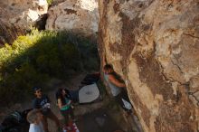 Bouldering in Hueco Tanks on 11/04/2018 with Blue Lizard Climbing and Yoga

Filename: SRM_20181104_1041451.jpg
Aperture: f/5.6
Shutter Speed: 1/500
Body: Canon EOS-1D Mark II
Lens: Canon EF 16-35mm f/2.8 L