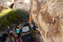 Bouldering in Hueco Tanks on 11/04/2018 with Blue Lizard Climbing and Yoga

Filename: SRM_20181104_1041481.jpg
Aperture: f/5.6
Shutter Speed: 1/320
Body: Canon EOS-1D Mark II
Lens: Canon EF 16-35mm f/2.8 L