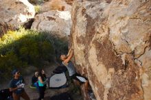 Bouldering in Hueco Tanks on 11/04/2018 with Blue Lizard Climbing and Yoga

Filename: SRM_20181104_1041510.jpg
Aperture: f/5.6
Shutter Speed: 1/400
Body: Canon EOS-1D Mark II
Lens: Canon EF 16-35mm f/2.8 L