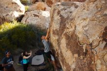 Bouldering in Hueco Tanks on 11/04/2018 with Blue Lizard Climbing and Yoga

Filename: SRM_20181104_1041521.jpg
Aperture: f/5.6
Shutter Speed: 1/400
Body: Canon EOS-1D Mark II
Lens: Canon EF 16-35mm f/2.8 L