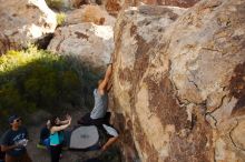 Bouldering in Hueco Tanks on 11/04/2018 with Blue Lizard Climbing and Yoga

Filename: SRM_20181104_1041522.jpg
Aperture: f/5.6
Shutter Speed: 1/400
Body: Canon EOS-1D Mark II
Lens: Canon EF 16-35mm f/2.8 L