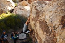 Bouldering in Hueco Tanks on 11/04/2018 with Blue Lizard Climbing and Yoga

Filename: SRM_20181104_1041532.jpg
Aperture: f/5.6
Shutter Speed: 1/400
Body: Canon EOS-1D Mark II
Lens: Canon EF 16-35mm f/2.8 L