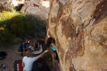 Bouldering in Hueco Tanks on 11/04/2018 with Blue Lizard Climbing and Yoga

Filename: SRM_20181104_1043361.jpg
Aperture: f/5.6
Shutter Speed: 1/400
Body: Canon EOS-1D Mark II
Lens: Canon EF 16-35mm f/2.8 L