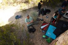 Bouldering in Hueco Tanks on 11/04/2018 with Blue Lizard Climbing and Yoga

Filename: SRM_20181104_1044040.jpg
Aperture: f/5.6
Shutter Speed: 1/400
Body: Canon EOS-1D Mark II
Lens: Canon EF 16-35mm f/2.8 L