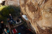 Bouldering in Hueco Tanks on 11/04/2018 with Blue Lizard Climbing and Yoga

Filename: SRM_20181104_1044280.jpg
Aperture: f/5.6
Shutter Speed: 1/400
Body: Canon EOS-1D Mark II
Lens: Canon EF 16-35mm f/2.8 L