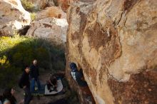 Bouldering in Hueco Tanks on 11/04/2018 with Blue Lizard Climbing and Yoga

Filename: SRM_20181104_1045090.jpg
Aperture: f/5.6
Shutter Speed: 1/400
Body: Canon EOS-1D Mark II
Lens: Canon EF 16-35mm f/2.8 L