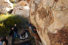 Bouldering in Hueco Tanks on 11/04/2018 with Blue Lizard Climbing and Yoga

Filename: SRM_20181104_1045100.jpg
Aperture: f/5.6
Shutter Speed: 1/400
Body: Canon EOS-1D Mark II
Lens: Canon EF 16-35mm f/2.8 L