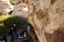 Bouldering in Hueco Tanks on 11/04/2018 with Blue Lizard Climbing and Yoga

Filename: SRM_20181104_1045110.jpg
Aperture: f/5.6
Shutter Speed: 1/400
Body: Canon EOS-1D Mark II
Lens: Canon EF 16-35mm f/2.8 L