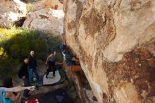 Bouldering in Hueco Tanks on 11/04/2018 with Blue Lizard Climbing and Yoga

Filename: SRM_20181104_1045151.jpg
Aperture: f/5.6
Shutter Speed: 1/320
Body: Canon EOS-1D Mark II
Lens: Canon EF 16-35mm f/2.8 L