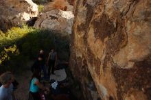 Bouldering in Hueco Tanks on 11/04/2018 with Blue Lizard Climbing and Yoga

Filename: SRM_20181104_1045370.jpg
Aperture: f/5.6
Shutter Speed: 1/800
Body: Canon EOS-1D Mark II
Lens: Canon EF 16-35mm f/2.8 L