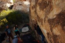 Bouldering in Hueco Tanks on 11/04/2018 with Blue Lizard Climbing and Yoga

Filename: SRM_20181104_1046261.jpg
Aperture: f/5.6
Shutter Speed: 1/640
Body: Canon EOS-1D Mark II
Lens: Canon EF 16-35mm f/2.8 L