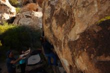 Bouldering in Hueco Tanks on 11/04/2018 with Blue Lizard Climbing and Yoga

Filename: SRM_20181104_1046450.jpg
Aperture: f/5.6
Shutter Speed: 1/800
Body: Canon EOS-1D Mark II
Lens: Canon EF 16-35mm f/2.8 L