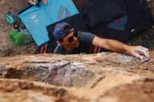 Bouldering in Hueco Tanks on 11/04/2018 with Blue Lizard Climbing and Yoga

Filename: SRM_20181104_1049410.jpg
Aperture: f/5.6
Shutter Speed: 1/250
Body: Canon EOS-1D Mark II
Lens: Canon EF 16-35mm f/2.8 L