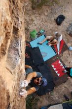 Bouldering in Hueco Tanks on 11/04/2018 with Blue Lizard Climbing and Yoga

Filename: SRM_20181104_1049540.jpg
Aperture: f/5.6
Shutter Speed: 1/200
Body: Canon EOS-1D Mark II
Lens: Canon EF 16-35mm f/2.8 L