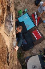 Bouldering in Hueco Tanks on 11/04/2018 with Blue Lizard Climbing and Yoga

Filename: SRM_20181104_1050400.jpg
Aperture: f/5.6
Shutter Speed: 1/250
Body: Canon EOS-1D Mark II
Lens: Canon EF 16-35mm f/2.8 L