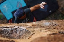 Bouldering in Hueco Tanks on 11/04/2018 with Blue Lizard Climbing and Yoga

Filename: SRM_20181104_1052000.jpg
Aperture: f/4.0
Shutter Speed: 1/640
Body: Canon EOS-1D Mark II
Lens: Canon EF 16-35mm f/2.8 L